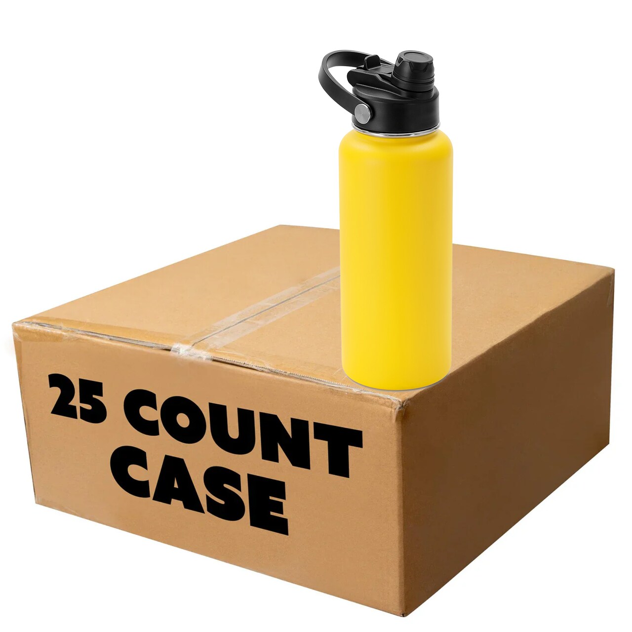 Makerflo 32 oz Hydro Powder Coated Water Bottle with 2-in-1 Lid | Craft-Ready for DIY Gifts & Personalization (Laser Engravable, UV DTF, Epoxy, Vinyl) - Not for sublimation and DTF